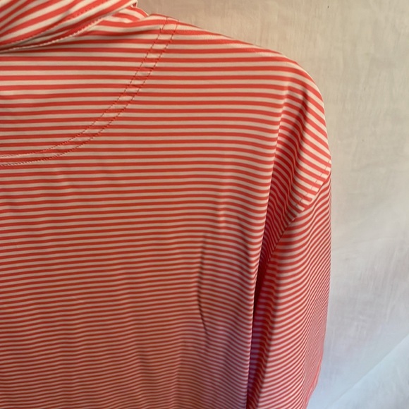 Footjoy Men’s Pink Striped Polo Sport Golf Shirt Size XL - Picture 10 of 12